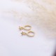 Star Charm CZ Stone Wholesale Dangle Earrings 14k Gold Jewelry