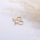 Starfish Charm CZ Stone Wholesale Dangle Earrings 14k Gold Jewelry