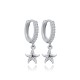 Starfish Charm CZ Stone Wholesale Dangle Earrings 14k Gold Jewelry