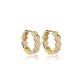 Hexagon Hoop Earring Wholesale Turkish 14k Gold Earrings