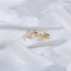 Snowflake Stud Earring Wholesale Turkish 14k Gold Earrings