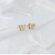 Butterfly Stud Earring Wholesale Turkish 14k Gold Earrings