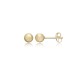 Matt Ball Stud Earring Wholesale Turkish 14k Gold Earrings