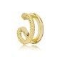 Trendy Design Plain Single Cuff Earring Wholesale Turkish Handmade 14k Gold Jewelry