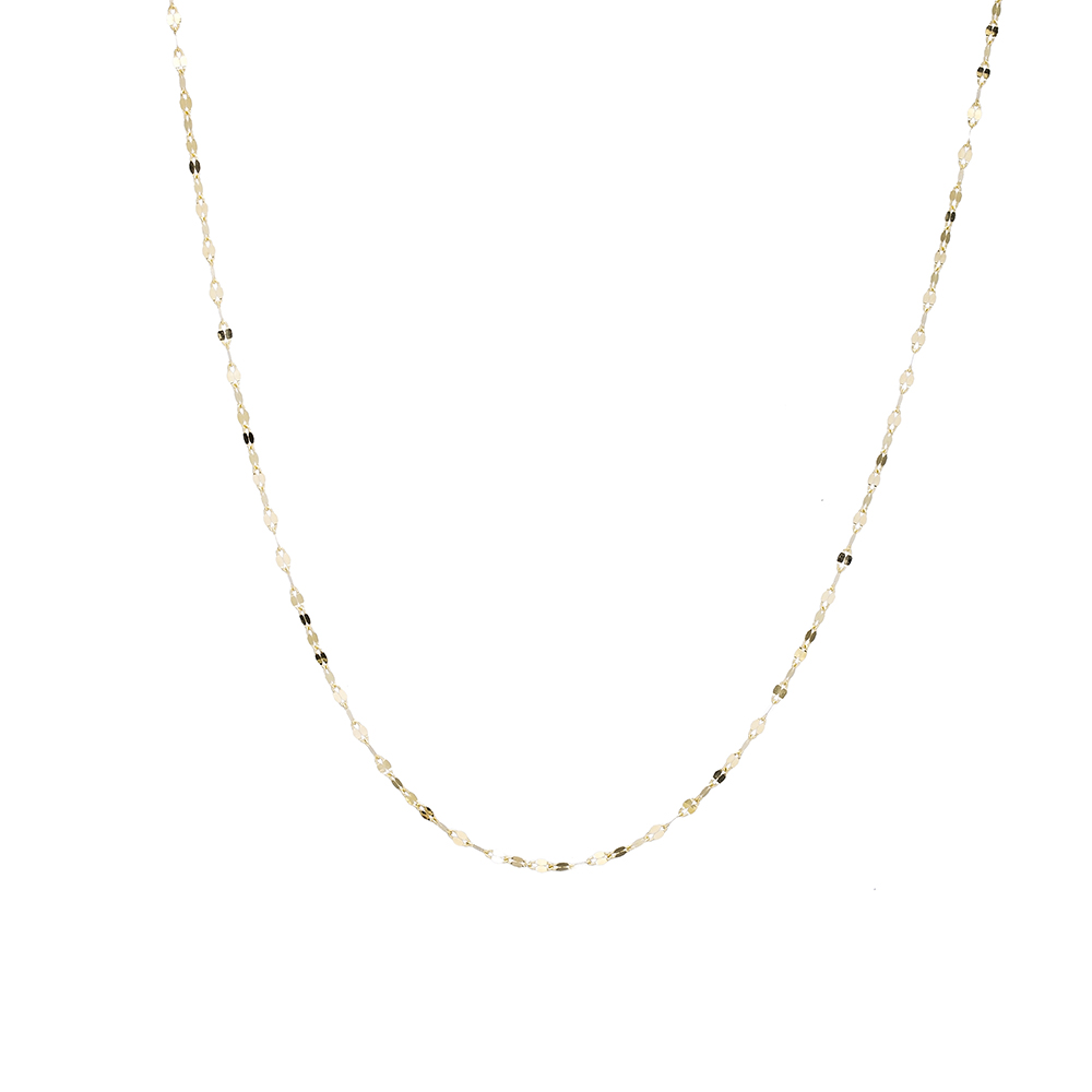 14K Gold Zircon 50 cm Chain Turkish Wholesale Gold Jewelry