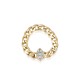 Marquise Zircon Stone Chain Design Ring 14k Gold Jewelry