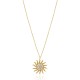 CZ Stone Sun Design Wholesale Handmade 14k Gold Pendant