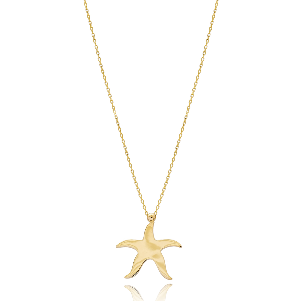 Starfish Fashion Design Wholesale 14k Gold Pendant