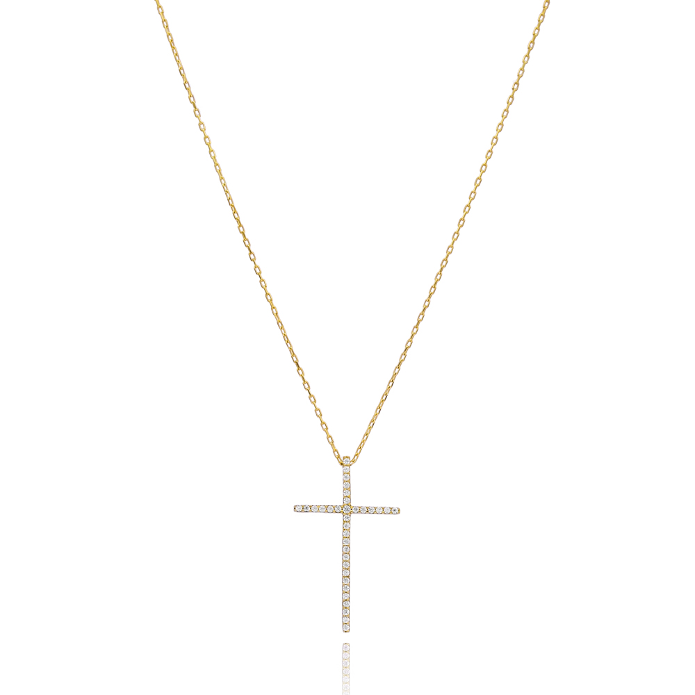 Fine Cross Wholesale Turkish 14k Gold Pendant