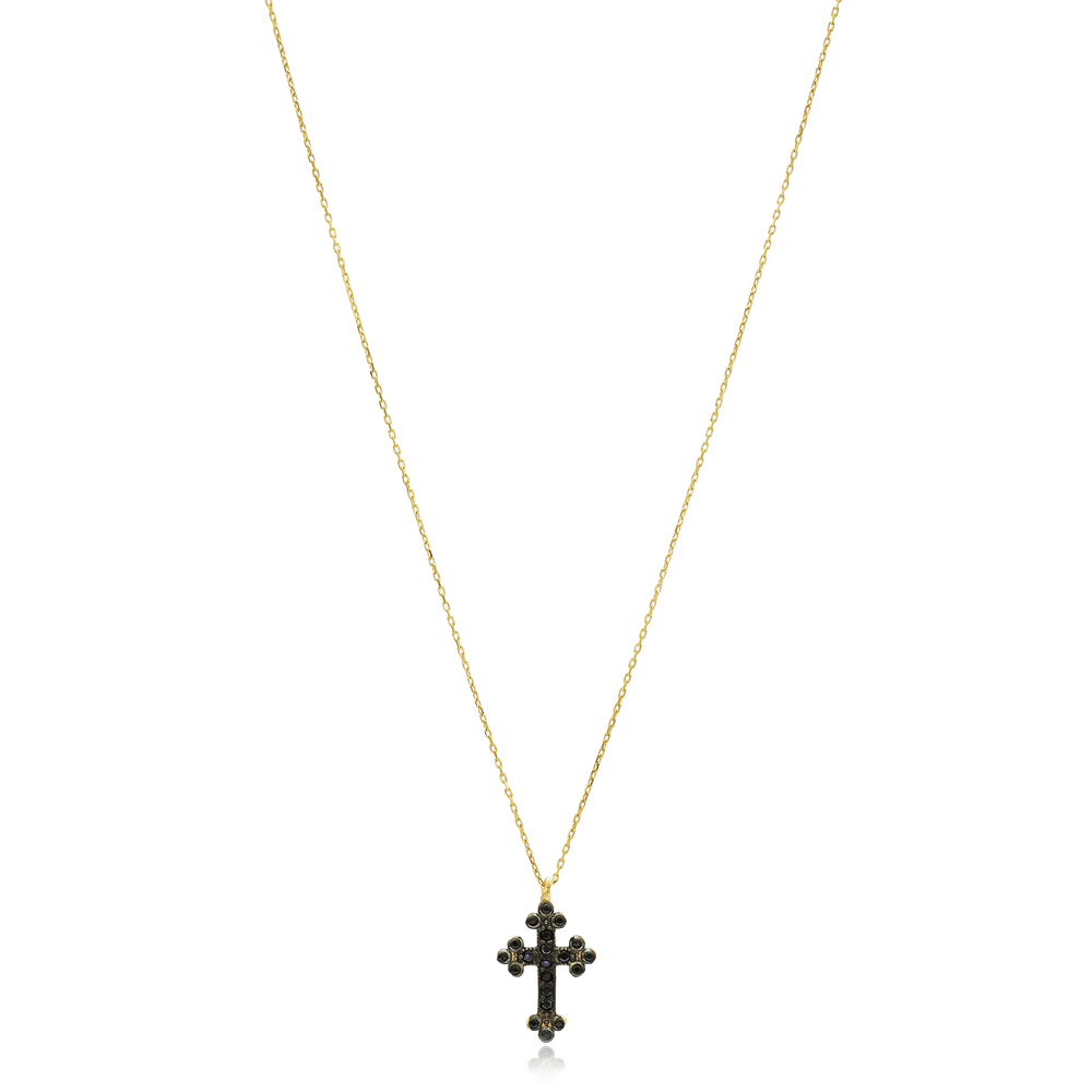 Cross Design Wholesale Turkish 14k Gold Pendant