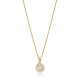 Dainty Baguette Stone Wholesale Turkish 14k Gold Necklace