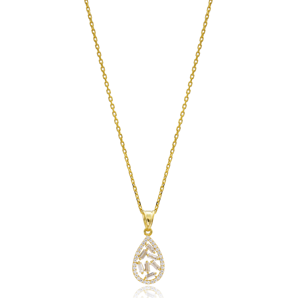 Drop Design Wholesale Turkish 14k Gold Necklace