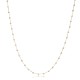 14K Rose, Yellow And White Gold Beaded Chain Jewelry