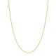 14K Gold 1.30 mm Round Sneak Necklace Turkish Wholesale Gold Jewelry