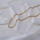 14K Gold 1.30 mm Round Sneak Necklace Turkish Wholesale Gold Jewelry