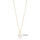 Pearl Charm Elegant Design 14K Pendant Turkish Handcrafted Gold Jewelry