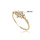 Flower Design CZ Wholesale Cluster Ring 14k Gold Jewelry