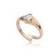 Pear Design CZ Wholesale Adjustable Ring 14k Gold Jewelry