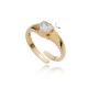 Heart Design CZ Wholesale Adjustable Ring 14k Gold Jewelry