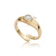 Round Design CZ Wholesale Adjustable Ring 14k Gold Jewelry