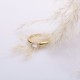 Baguette Design CZ Wholesale Cluster Ring 14k Gold Jewelry