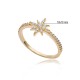 North Star CZ Wholesale Cluster Ring 14k Gold Jewelry