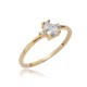 14k Gold Jewelry Pear CZ Wholesale Cluster Ring