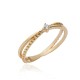 Dainty Design CZ Turkish 14k Gold Wholesale Cluster Ring