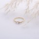 Pear Drop CZ Handmade 14k Gold Wholesale Cluster Ring