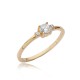 Round CZ Turkish Handmade 14k Gold Wholesale Cluster Ring