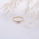 Round CZ Turkish Handmade 14k Gold Wholesale Cluster Ring