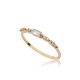 Tiny Baguette CZ Turkish Handmade 14k Gold Wholesale Cluster Ring