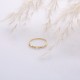 Tiny Baguette CZ Turkish Handmade 14k Gold Wholesale Cluster Ring