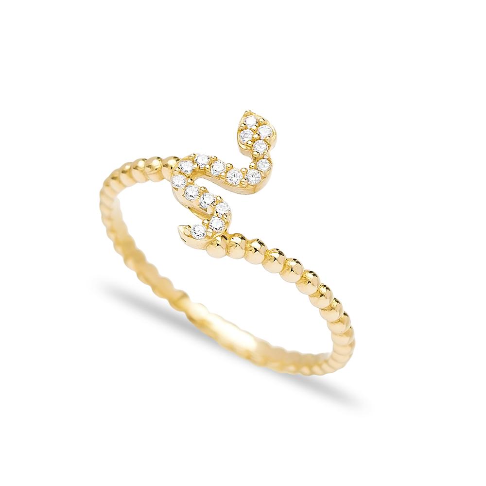 Snake Design Wholesale Turkish 14K Gold Ring