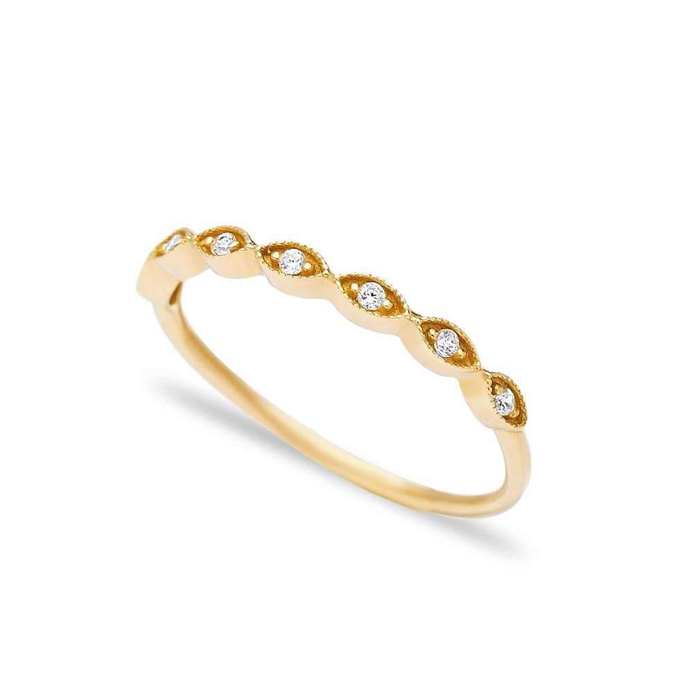Simple Design Wholesale Turkish 14K Gold Ring