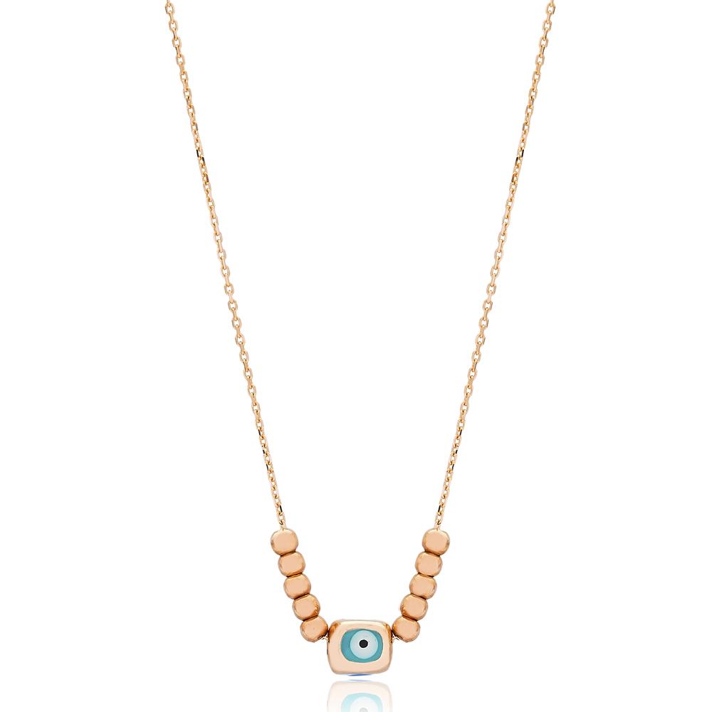 Evil Eye Wholesale Turkish 14k Gold Necklace