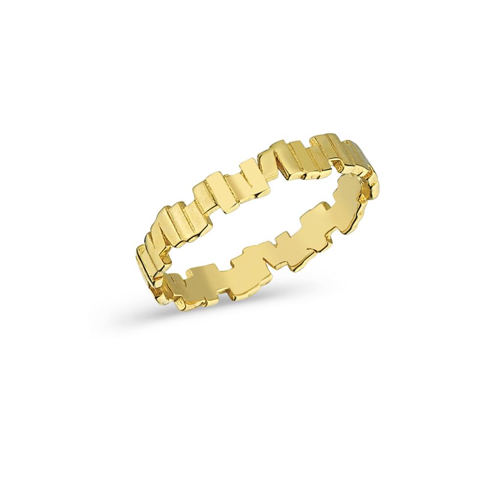 Fashionable Irregular Shape 14K Gold Ring